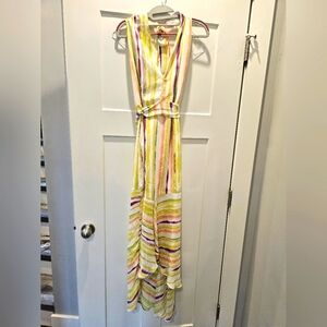 NWT Jennifer Lopez Watercolor Maxi Dress Size M